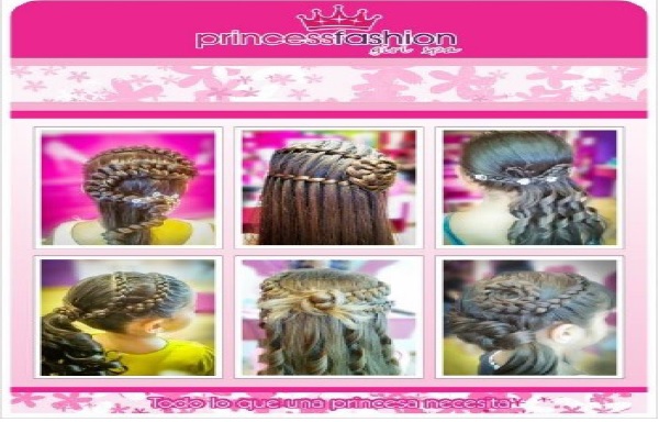 Peinados en niña, publicidad virtual Spa infantil 10/8/16.