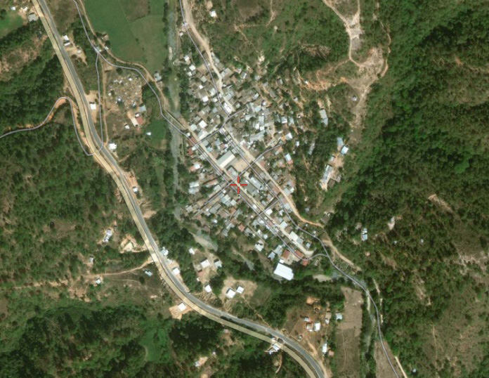 Foto satelital de la población de Rancho Viejo 20211