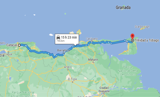Caracas a Puerto Espaa