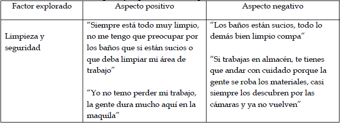 Limpieza y seguridad de la empresa manufacturera