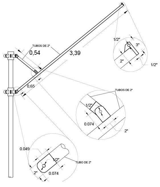 Las uniones articuladas dentro de los miembros secundarios de la estructura ayudan al movimiento del sistema, y estos ayudar&aacute;n a proporcionarle flexibilidad al sistema estructural