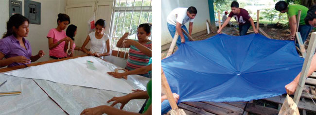 El patronaje de la velar&iacute;a es sumamente importante, ya que el manto servir&aacute; como rigidizador del sistema y, por ello, debe tener una superficie exacta, para que posteriormente pueda ser tensada en el paraguas