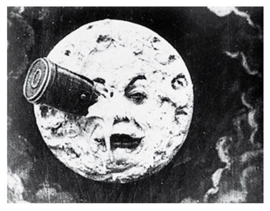 Fotograma de la película Le voyagedans la lune (Méliès, 1902)