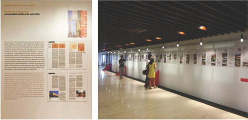 Exposici&oacute;n en Cartagena durante la premiaci&oacute;n de la XXV BCAU