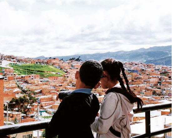 Borde "periurbano" de Gran Yomasa en la Localidad de Usme, Bogotá, territorio que hoy es ocupado por población desplazada por la violencia.