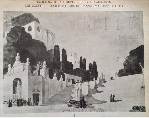 Perspectiva del proyecto ganador de Carvajal Escobar en el Concours d'Emulation (Foto: Andrés Ávila, 2017).