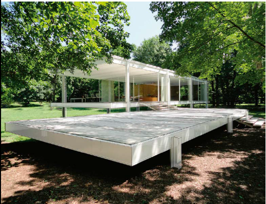 Imagen radiogr&aacute;fica de la casa Farnsworth.