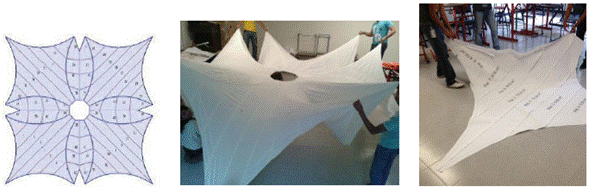 Manufactura de la velaría del proyecto de investigación.