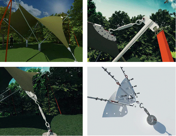 Desarrollo del diseño de una velaría.