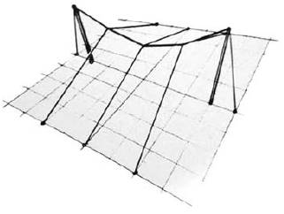 Estructura beduina, península arábiga.