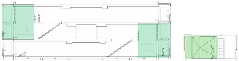 Pieza de la Unidad Habitacional reproducida en Carabanchel