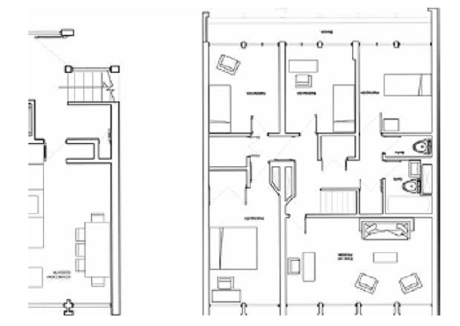 Una nueva planta de primer y segundo piso