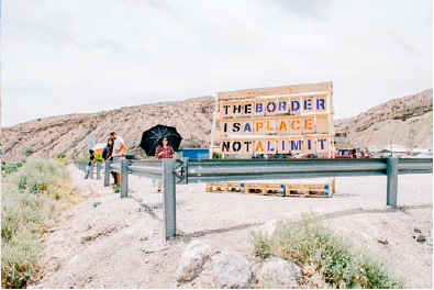 "The border is a place not a limit".