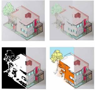 Combinaci&oacute;n de dibujo manual y digital.