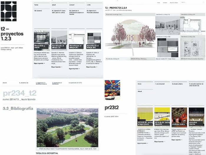 Im&aacute;genes de los blogs de curso de profesores del Taller 2