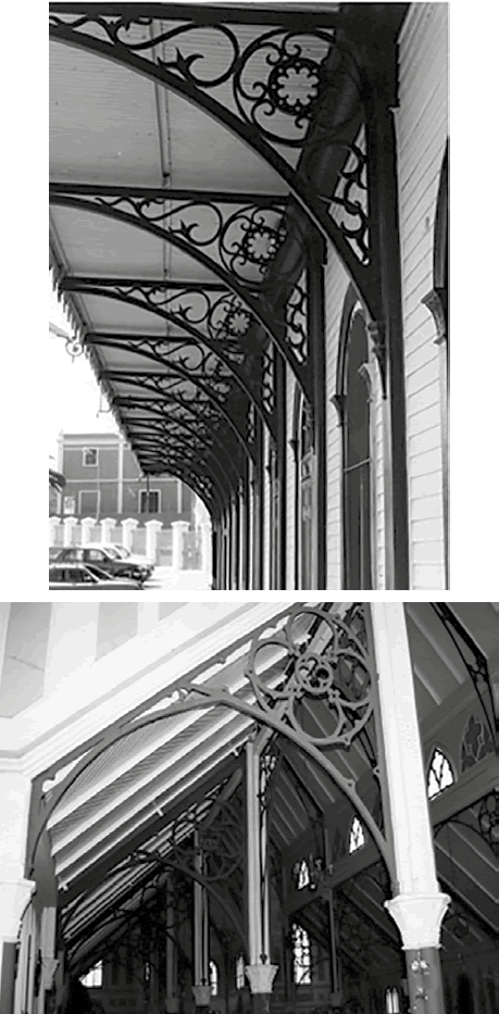 Detail of the Arequipa station beams, whose widely acknowledged authorship is confirmed by the North American fact