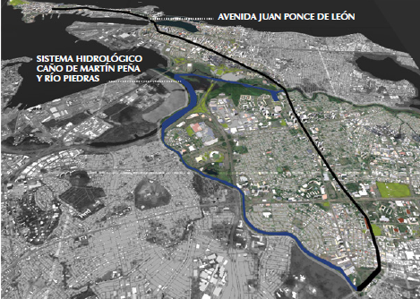 Vista a&eacute;rea de la avenida Juan Ponce de Le&oacute;n