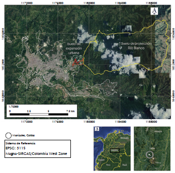 Delimitación de la reserva forestal protectora de Río Blanco y quebrada Olivares