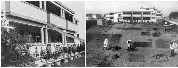 Escuela Experimental de Malvín (1927-1929). Pabellones y parque.