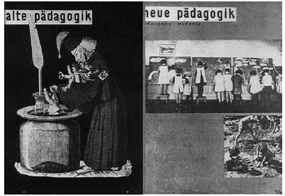 “Vieja y nueva pedagogía”. Paneles en la Exposición Internacional de Escuelas Modernas (Madrid, 1932-Barcelona, 1933).