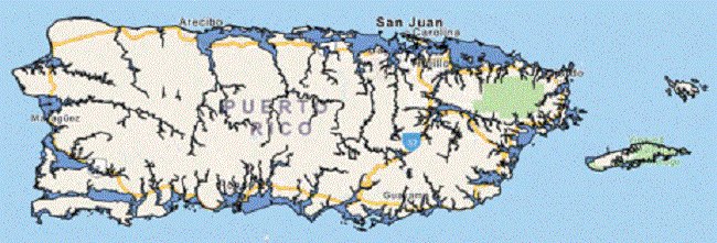 Mapas de zonas inundables en Puerto Rico. 