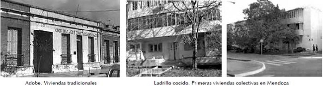 Tipos de construcciones formales en Mendoza a finales del siglo XIX y principios del XX.