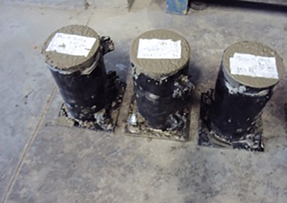 Probetas cilindricas de 10 x 20 cm (MSM). 