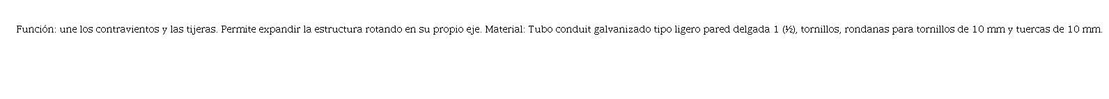 Elementos de conexi&oacute;n del nuevo prototipo de cubierta plegable. 