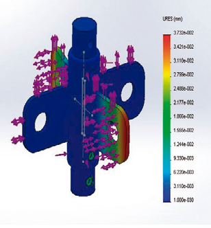 Deformaciones relativamente aceptables para la manufactura del nodo.