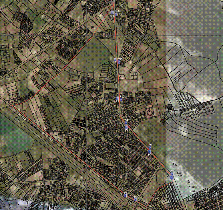 Parada de buses de la parroquia 18 de Octubre.