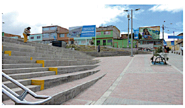 Espacio p&uacute;blico en torno a la estaci&oacute;n Mirador de El Para&iacute;so.