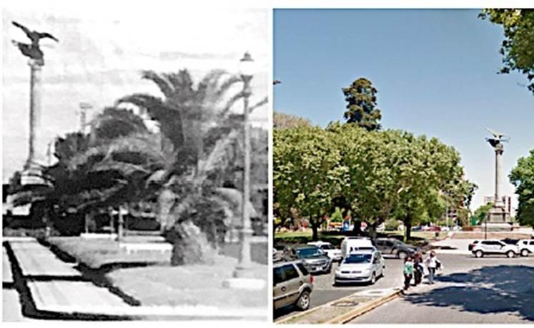 Avenida 44 y A plaza Italia: antes y después de las intervenciones que brindaron más espacio urbano a la circulación vehicular