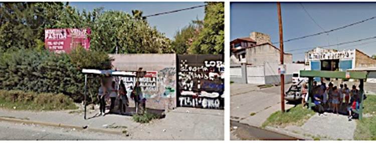 Espera del transporte público en verano