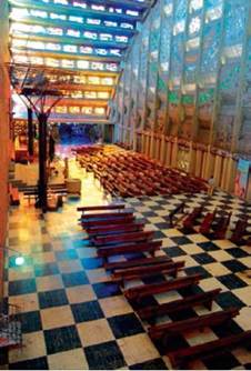 Vista interna de la Iglesia del Rosario.