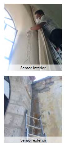 Instalaci&oacute;n de los sensores interior y exterior en Hospitalizaci&oacute;n Medicina Varones.