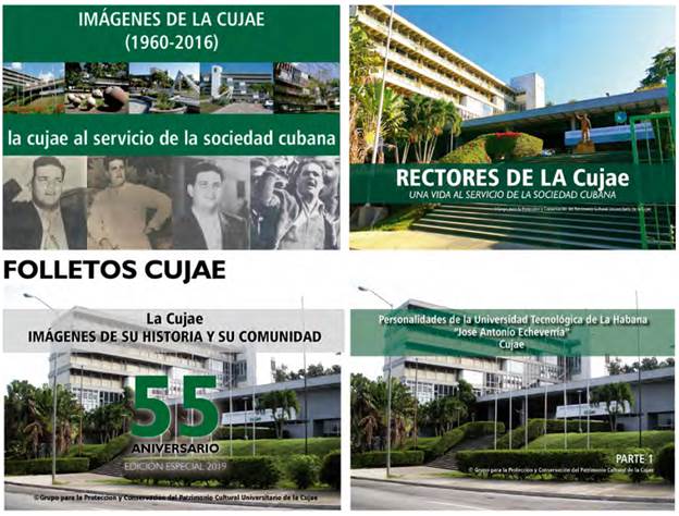 Ejemplos de folletos dise&ntilde;ados por el GPCC.