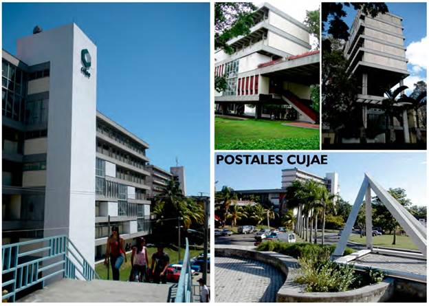 Selecci&oacute;n de postales Cujae.