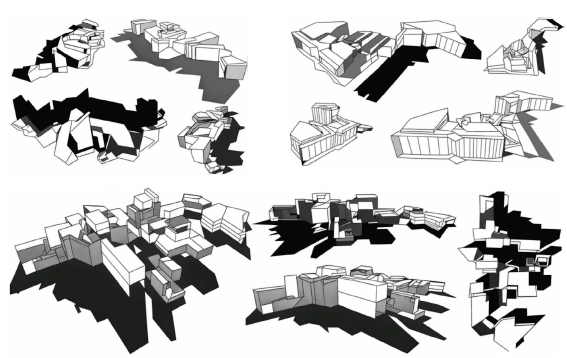 Modelaciones volum�trico-espaciales prearquitecturales
