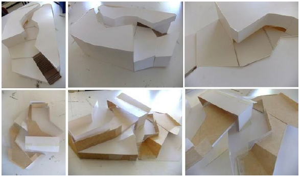 Modelaciones volum�trico-espaciales prearquitecturales de alumnos de la carrera de arquitectura