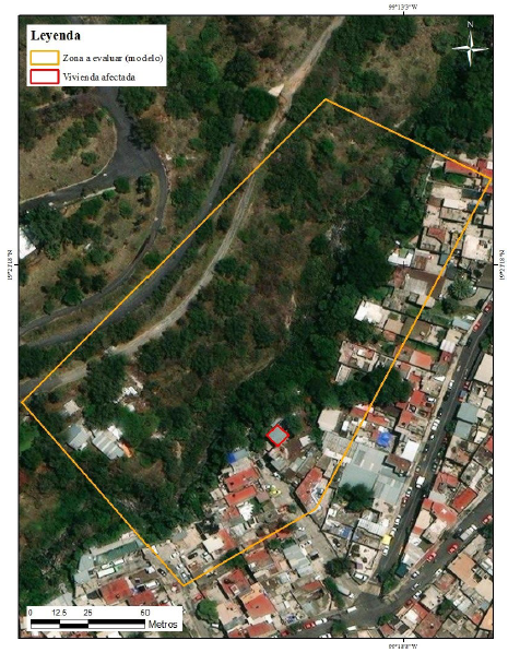 Zona de estudio colonia Las �guilas y vivienda afectada, CDMX