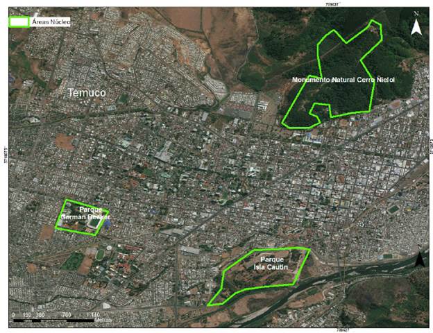 �reas verdes n�cleo