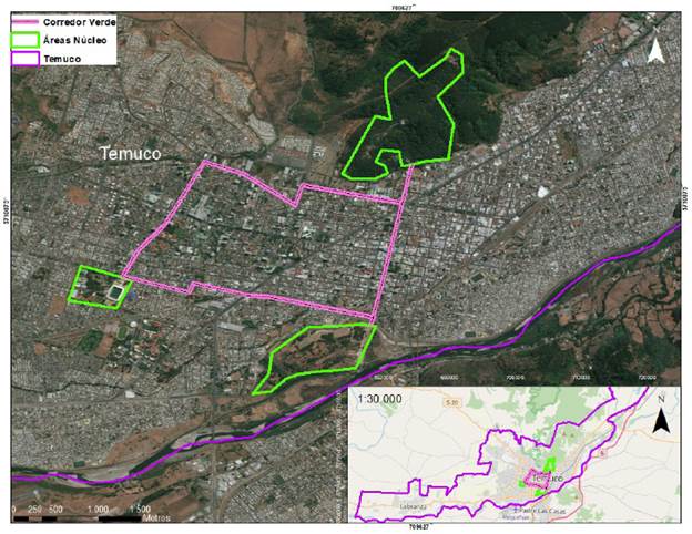 Propuesta de Corredor Verde Urbano de Temuco