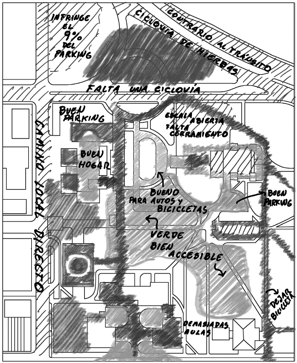 Mapeo de diagnstico de una porcin de la Universidad de Oregn