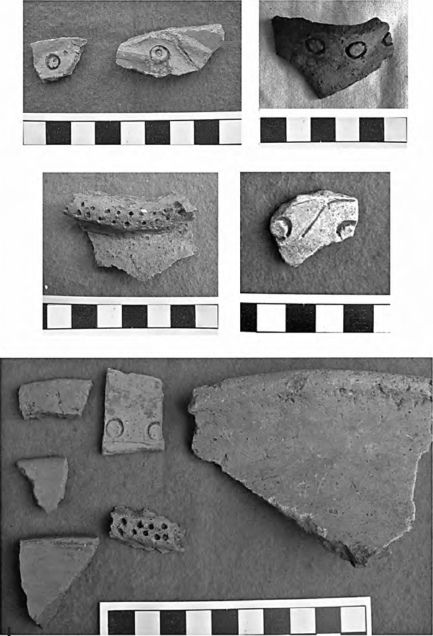 Ejemplos de cerámica de Marcajirca, sector residencial
