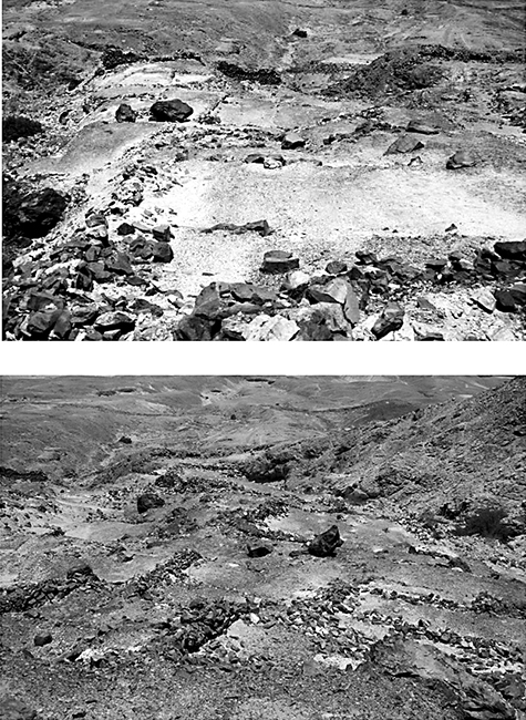 Terrazas residenciales densamente compactadas del sitio de San Ildefonso, valle Jequetepeque