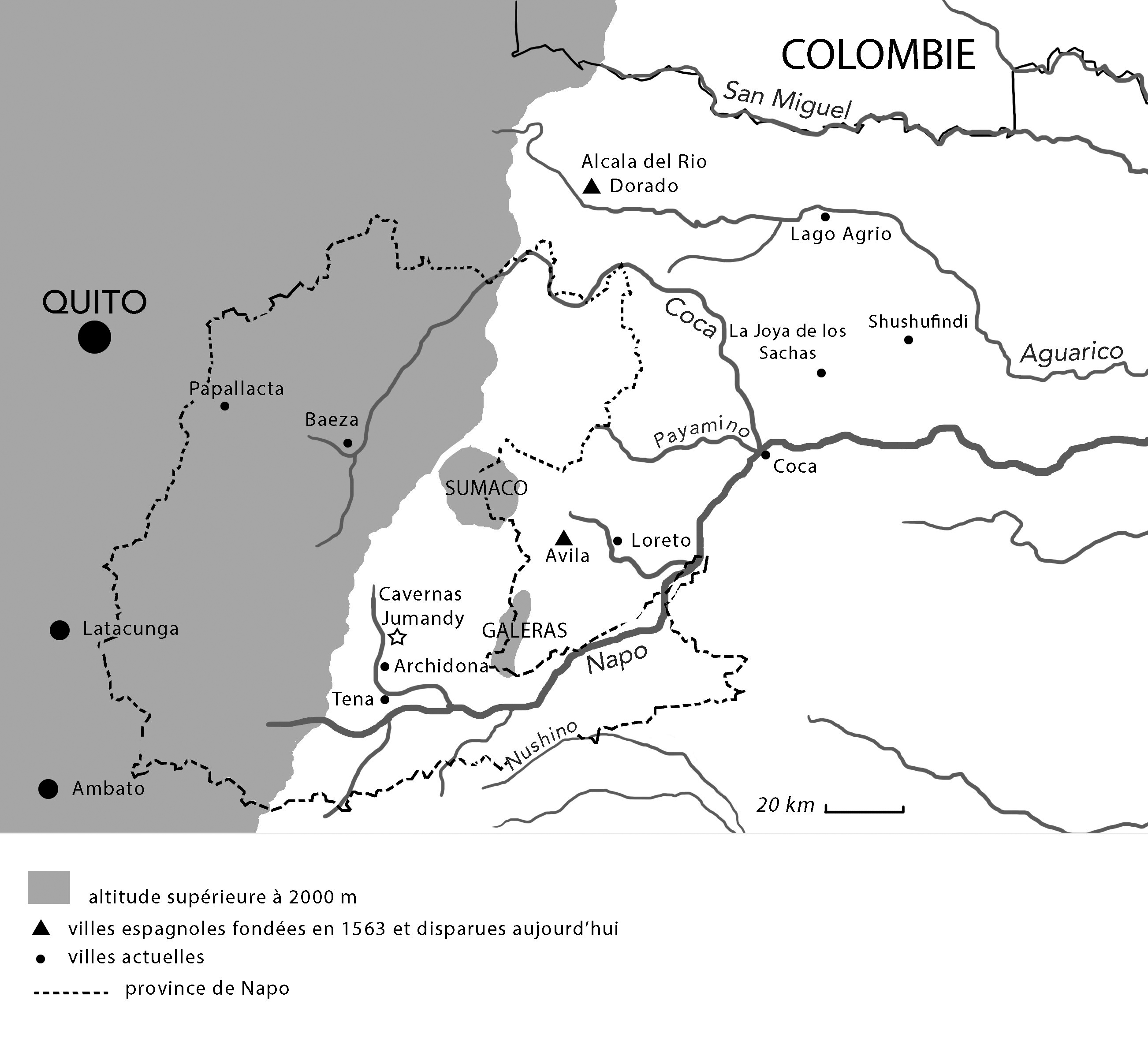 La province de Napo dans la rgion du HautNapo