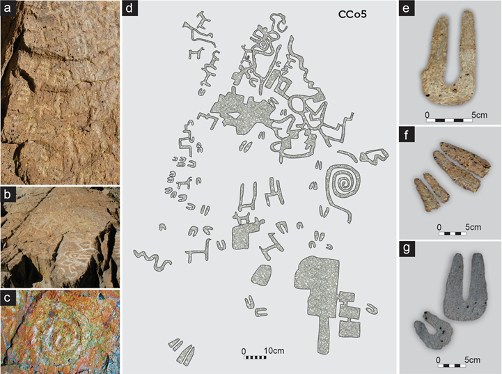 Manifestaciones rupestres de Casa Colorada 5.