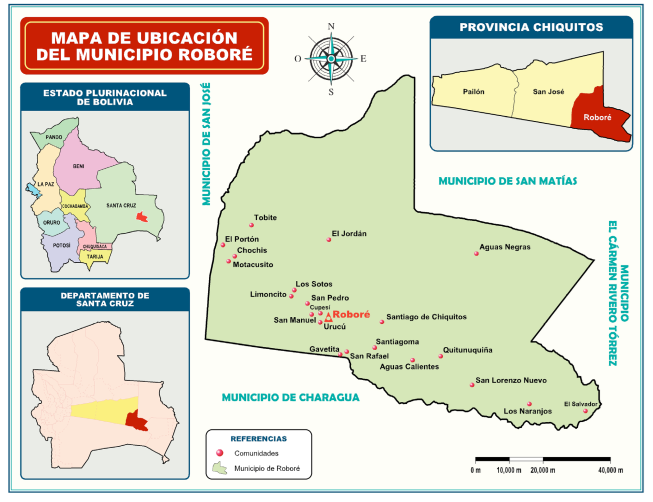 Ubicacin del Municipio de Robor
