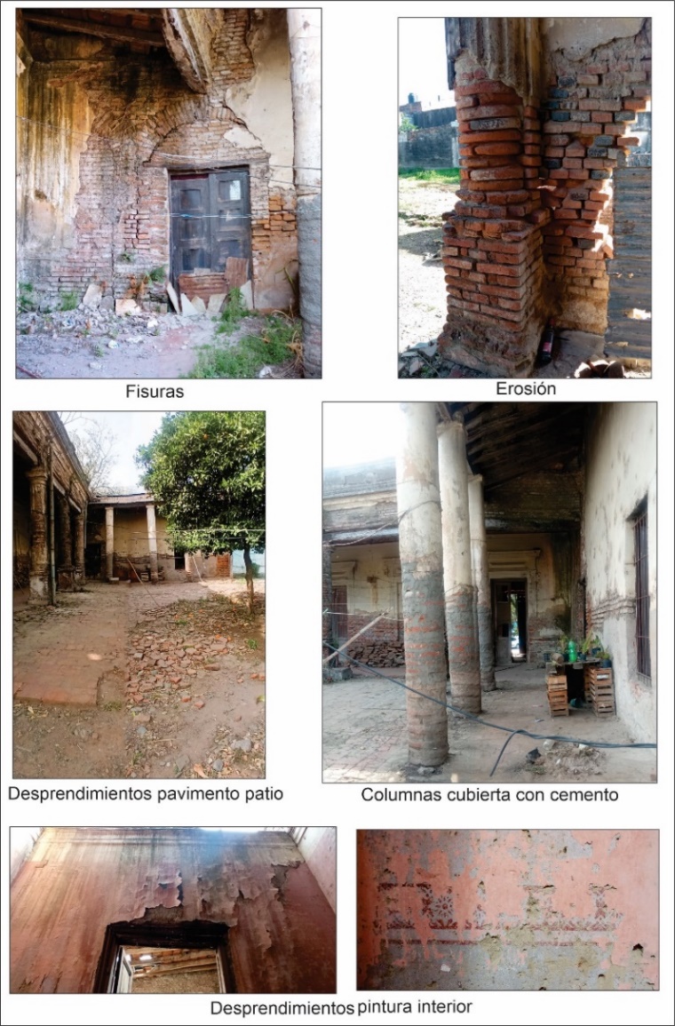 Patolog�as detectadas en vivienda Familia Dom�nguez-Cant�n.