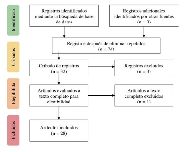 Descripci&oacute;n de las fases de b&uacute;squeda y selecci&oacute;n